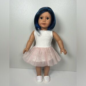 American Girl Doll Truly Me Street Chic Doll #92 Blue Purple Pink SHORT hair